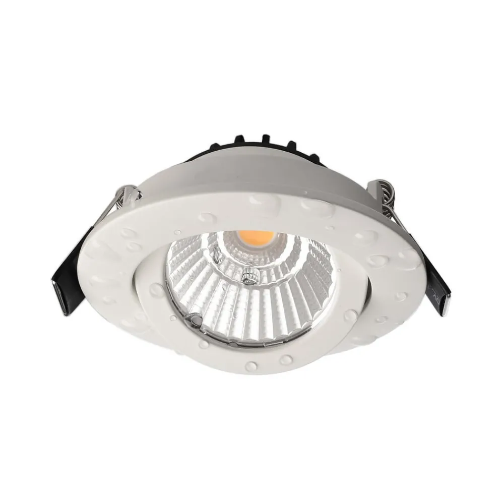 Deko-Light Loftlamper|Indbygningsspots > Forsænket loftlampe Dione, IP44, 2.700 K, hvid, dæmpbar
