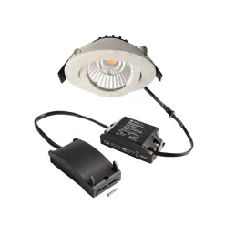 Deko-Light Loftlamper|Indbygningsspots > Forsænket loftlampe Dione, IP44, 2.700 K, hvid, dæmpbar