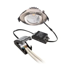 Deko-Light Loftlamper > Forsænket loftlampe Dione, IP44, nikkel, dæmpbar til varm