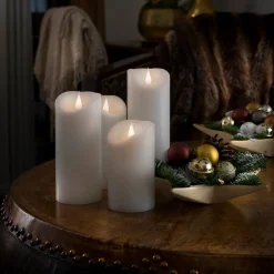 Julepynt|Led Stearinlys ^ Konstsmide Christmas Forsynet med 3D-flamme - LED-lys Stearin