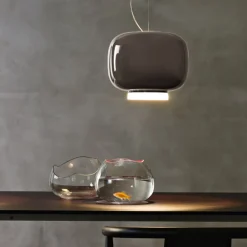 Pendellamper ^ Foscarini Chouchin 3 LED-hængelampe, grå