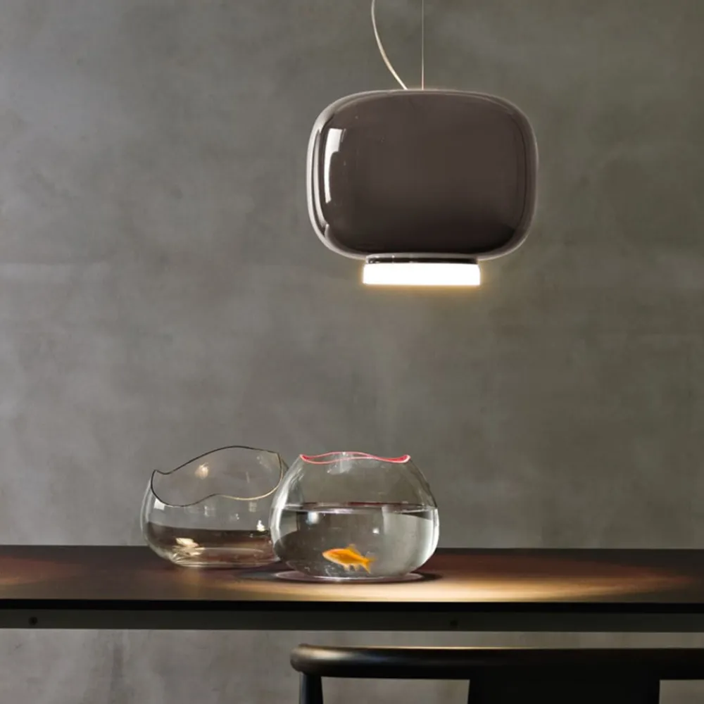 Pendellamper ^ Foscarini Chouchin 3 LED-hængelampe, grå