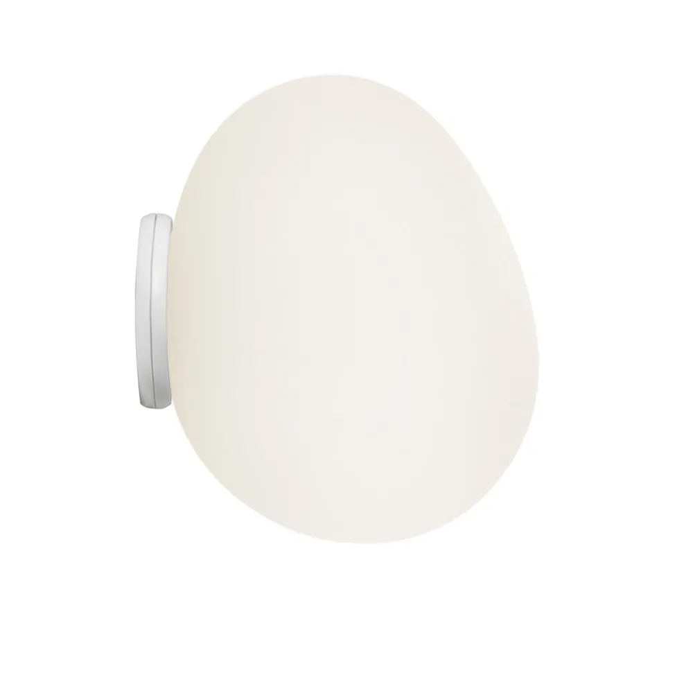 Foscarini Væg- Og Spejllamper > Gregg piccola væglampe, hvid, IP44, glas