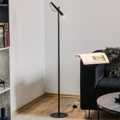 Foscarini Arbejdsrum/Kontor|Gulvlamper > Magneto LED-gulvlampe, sort