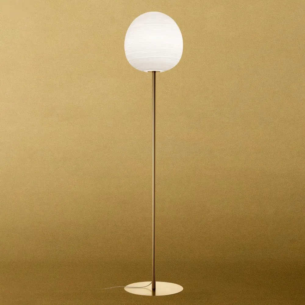 Gulvlamper|Gulvlamper ^ Foscarini Rituals XL gulvlampe, dæmpbar, gylden