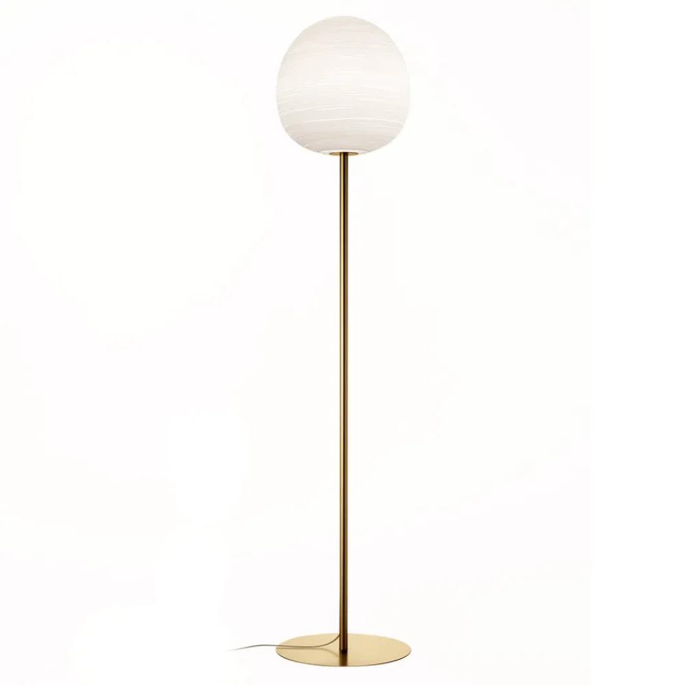Gulvlamper|Gulvlamper ^ Foscarini Rituals XL gulvlampe, dæmpbar, gylden