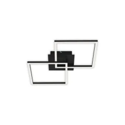 Loftlamper ^ Briloner Frame LED-loftlampe, 2 lyskilder, Switch dim, sort