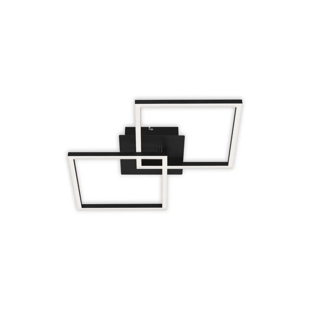Loftlamper ^ Briloner Frame LED-loftlampe, 2 lyskilder, Switch dim, sort