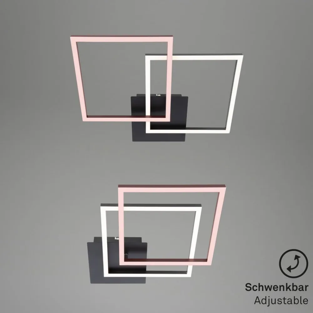 Loftlamper ^ Briloner Frame LED-loftlampe, 2 lyskilder, Switch dim, sort
