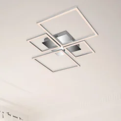 Briloner Loftlamper > Frame LED-loftslampe, CCT, 4-lys, aluminium