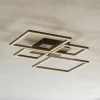 Loftlamper|Loftlamper ^ Briloner Frame LED-loftslampe, CCT, 4-lys, sort