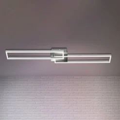 Briloner Loftlamper > Frame LED-loftslampe, fjernbetjening, krom
