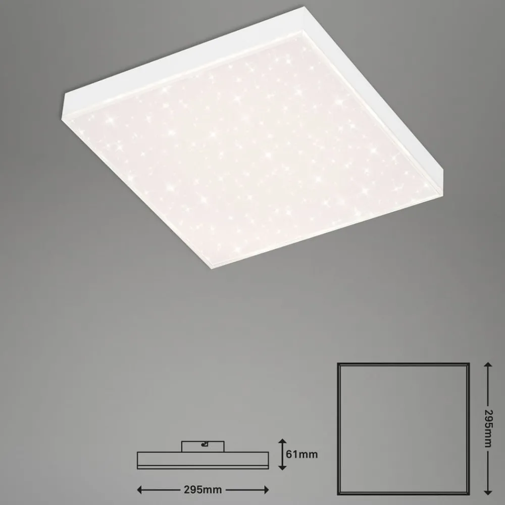 Briloner Loftlamper|Loftlamper > Frameless CCT LED-stjernehimmel, 30 x 30 cm
