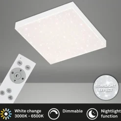 Briloner Loftlamper|Loftlamper > Frameless CCT LED-stjernehimmel, 30 x 30 cm