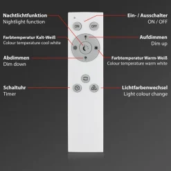 Briloner Loftlamper|Loftlamper > Frameless CCT LED-stjernehimmel, 30 x 30 cm