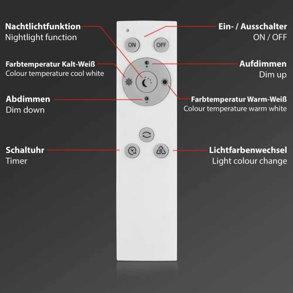 Briloner Loftlamper|Loftlamper > Frameless CCT LED-stjernehimmel, 30 x 30 cm