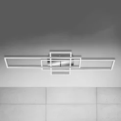 Briloner Loftlamper|Loftlamper > Frame loftlampe, rektangel, 3 lk., CCT, aluminium