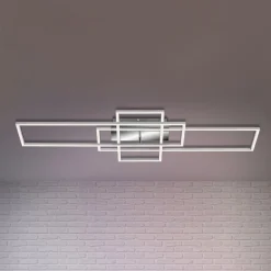 Briloner Loftlamper|Loftlamper > Frame loftlampe, rektangel, 3 lk., CCT, aluminium