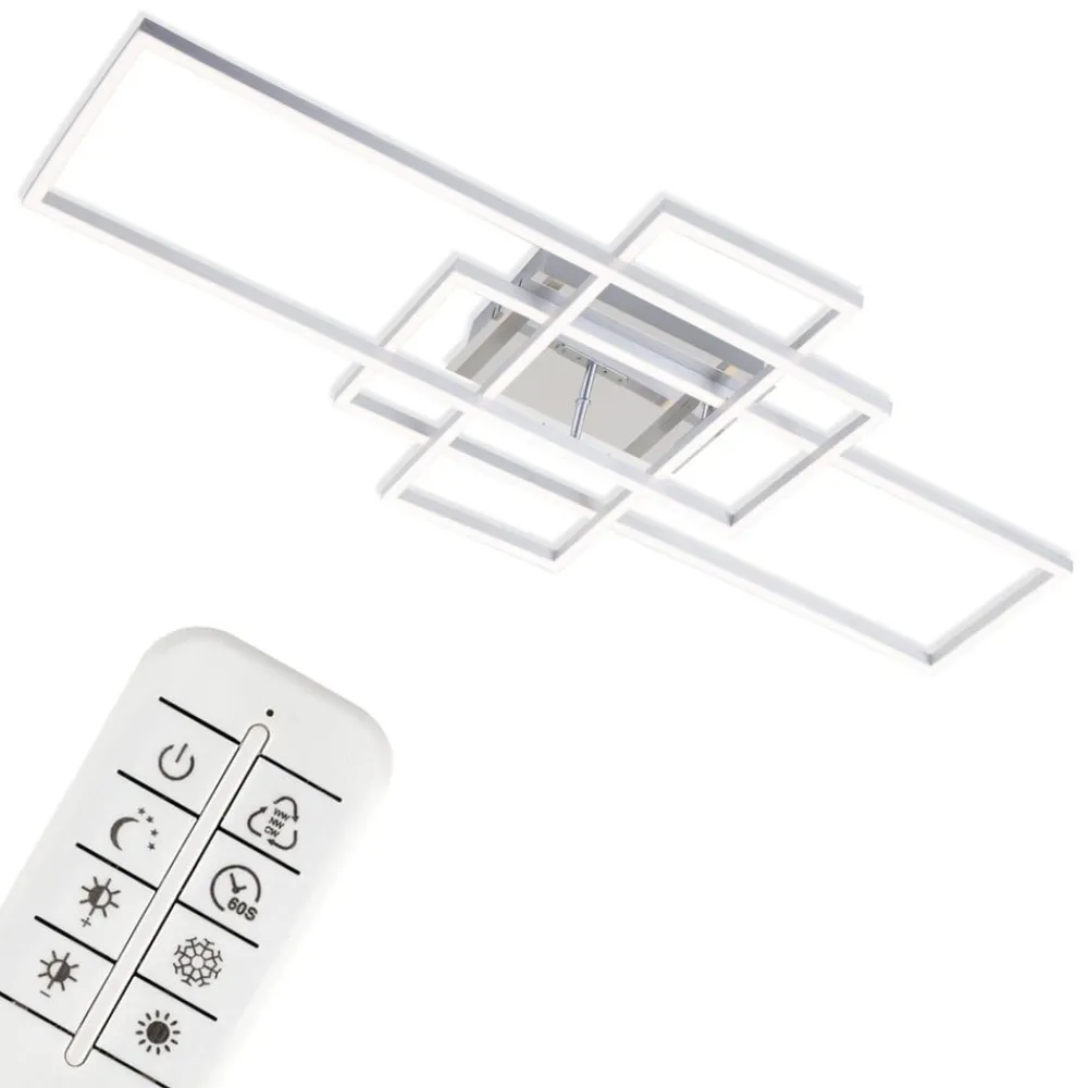 Briloner Loftlamper|Loftlamper > Frame loftlampe, rektangel, 3 lk., CCT, aluminium