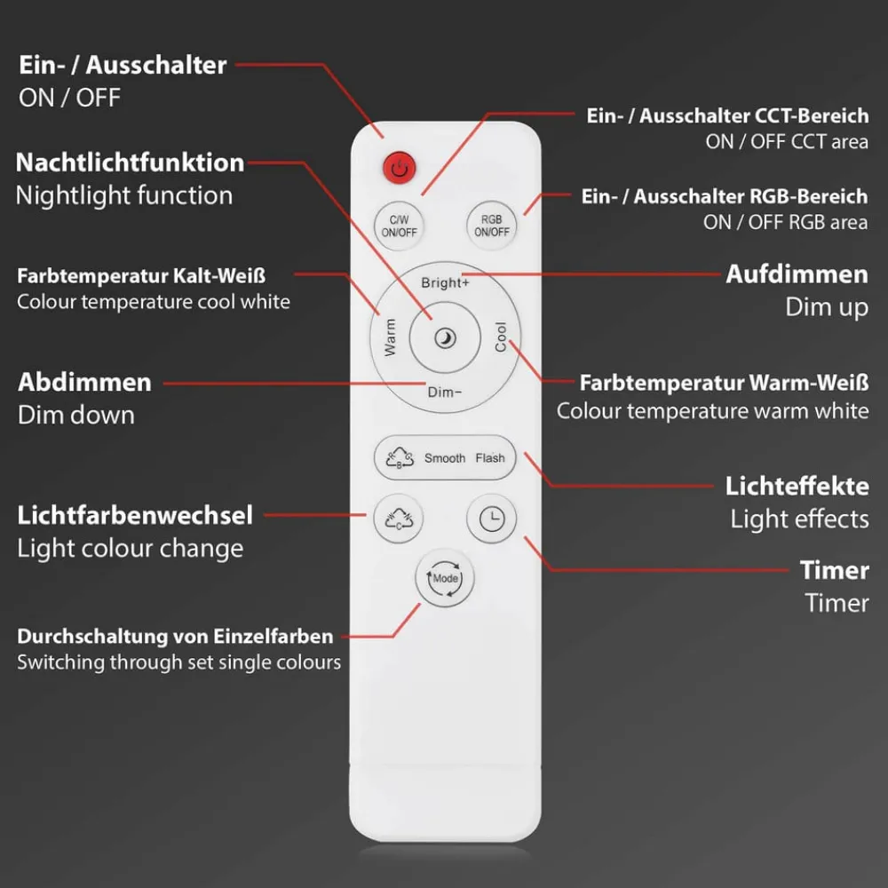 Briloner Arbejdsrum/Kontor|Loftlamper > Frame S LED-loftlampe CCT 110x24,8 cm sort