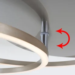 Briloner Loftlamper|Loftlamper > Frames LED-loftlampe, 2 ringe, kan drejes