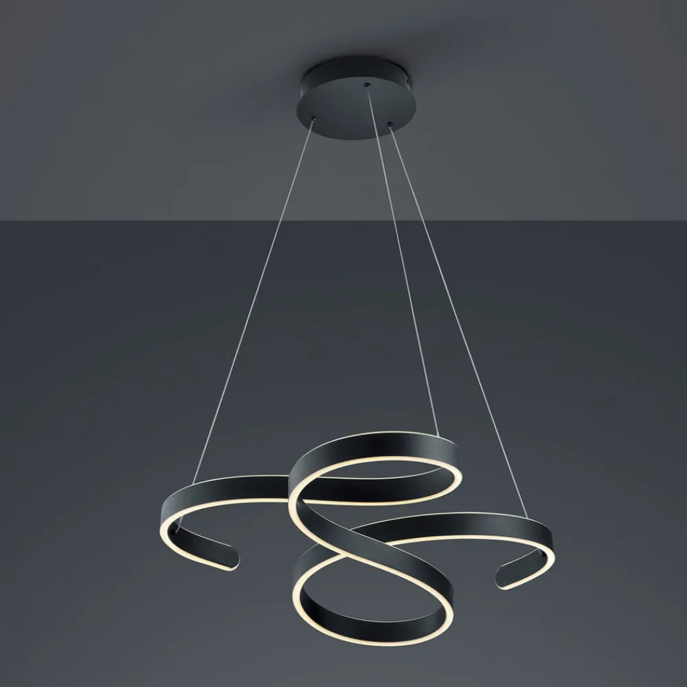 Trio Lighting Pendellamper > Francis LED-pendellampe, antracit