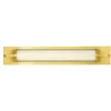 Viokef Væg- Og Spejllamper > Frida LED-væglampe, glas, hvid/guld, rørformet