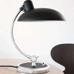 Arbejdsrum/Kontor|Bordlamper ^ FRITZ HANSEN bordlampe Kaiser Idell Luxus, sort/krom