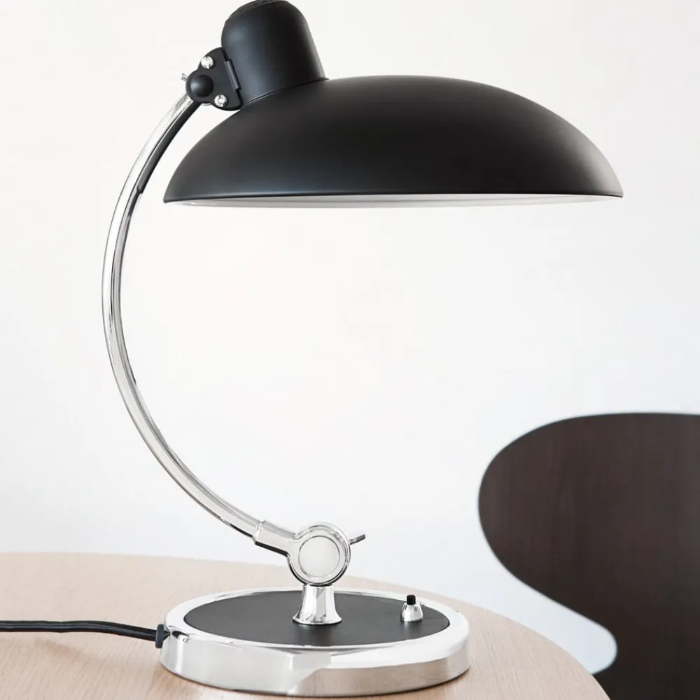 Arbejdsrum/Kontor|Bordlamper ^ FRITZ HANSEN bordlampe Kaiser Idell Luxus, sort/krom