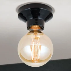 ORION Loftlamper|Loftlamper > Frost loftlampe af keramik, sort