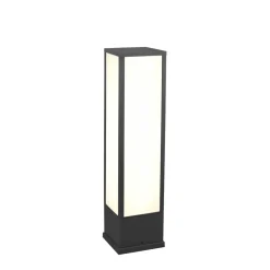 Sokkellamper ^ Trio Lighting Fuerte LED-sokkellampe, antracit, aluminium, IP54