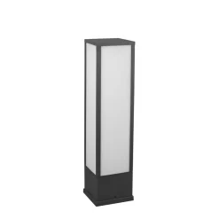 Sokkellamper ^ Trio Lighting Fuerte LED-sokkellampe, antracit, aluminium, IP54