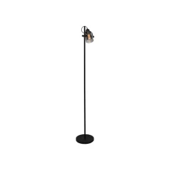 Freelight Gulvlamper > Fumoso gulvlampe, højde 143 cm, sort/røggrå