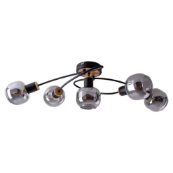 Näve Loftlamper > Fumoso loftlampe, 5 lyskilder, sort