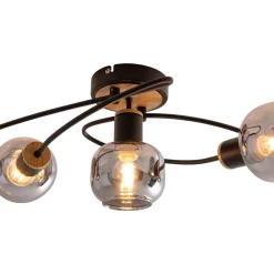 Näve Loftlamper > Fumoso loftlampe, 5 lyskilder, sort