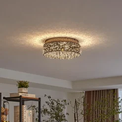 Lucande Loftlamper|Loftlamper > Funklende LED-loftlampe Felias, rund form