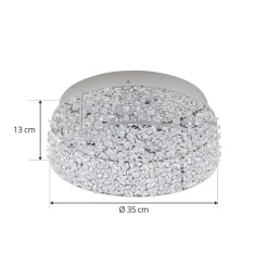 Lucande Loftlamper|Loftlamper > Funklende LED-loftlampe Felias, rund form