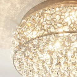 Lucande Loftlamper|Loftlamper > Funklende LED-loftlampe Felias, rund form