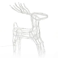 Julepynt|Julefigurer Udendørs ^ Konstsmide Christmas Funklende LED udendørs dekoration rensdyr med slæde