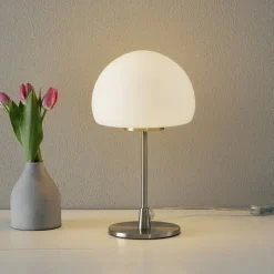 Bordlamper ^ Fabas Luce Gaia Big bordlampe med touchfunktion, hvid