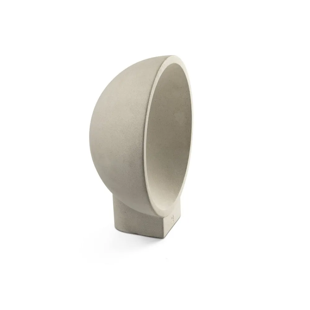 Sokkellamper ^ FARO BARCELONA Gaia LED-sokkellampe, grå, beton, højde 38,8 cm