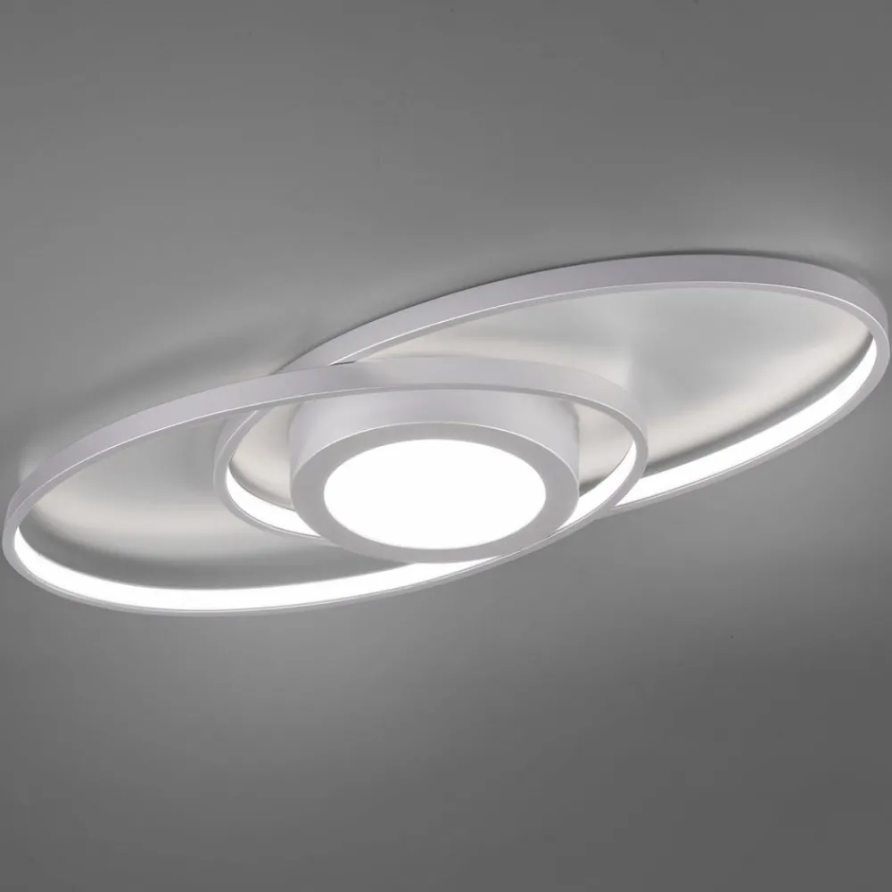 Reality Leuchten Loftlamper > Galaxy LED-loftlampe, kan dæmpes, titaniumfarvet