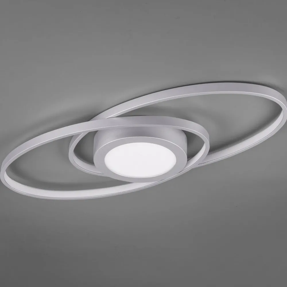 Reality Leuchten Loftlamper > Galaxy LED-loftlampe, kan dæmpes, titaniumfarvet