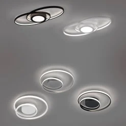 Reality Leuchten Loftlamper > Galaxy LED-loftlampe, kan dæmpes, titaniumfarvet