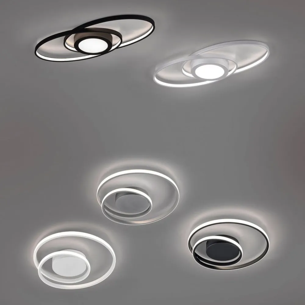 Reality Leuchten Loftlamper > Galaxy LED-loftlampe, kan dæmpes, titaniumfarvet