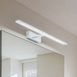TK Lighting Væg- Og Spejllamper > Gallery LED-væglampe, kromfarvet, metalbredde 62 cm IP44