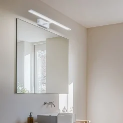 TK Lighting Væg- Og Spejllamper > Gallery LED-væglampe, kromfarvet, metalbredde 62 cm IP44