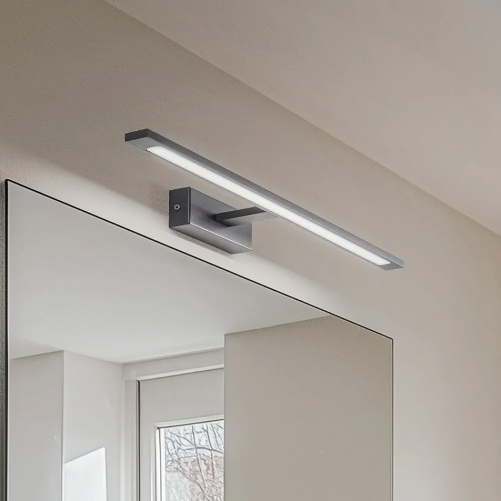 TK Lighting Væg- Og Spejllamper > Gallery LED-væglampe, sort, metal, bredde 62 cm, IP44
