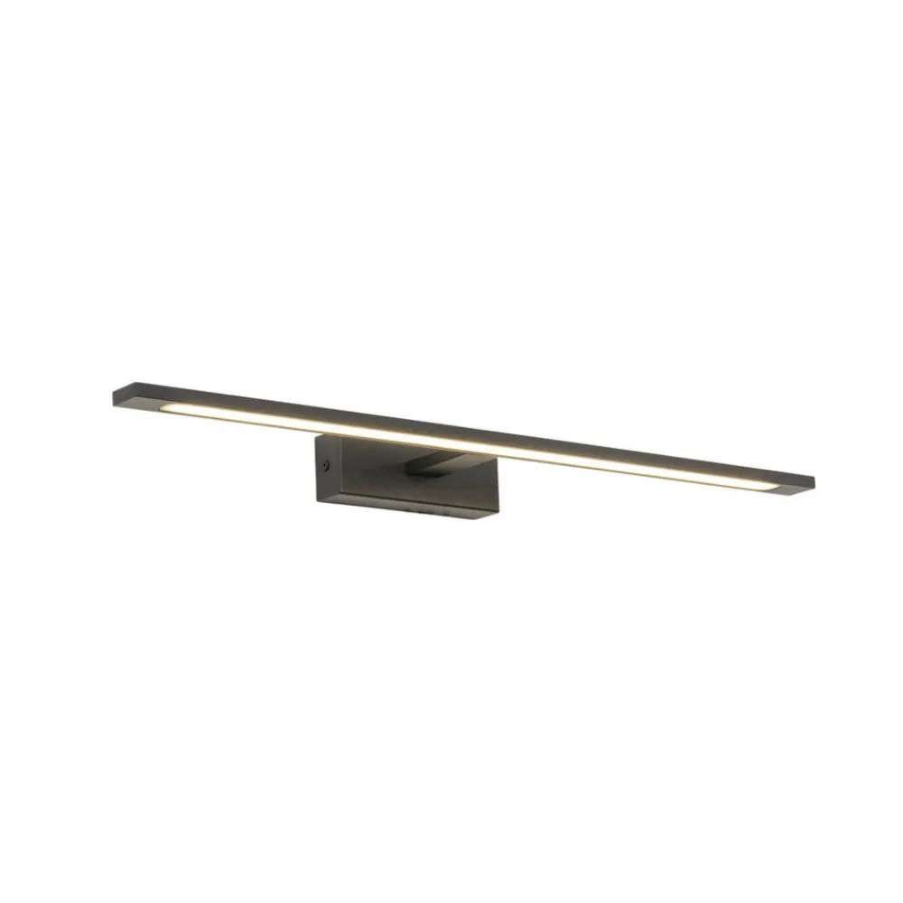 TK Lighting Væg- Og Spejllamper > Gallery LED-væglampe, sort, metal, bredde 62 cm, IP44