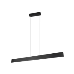 Arbejdsrum/Kontor|Pendellamper ^ Trio Lighting Galway hængelampe, mat sort, op/ned, CCT, metal